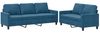 vidaXL 2-tlg. Sofagarnitur mit Kissen Blau Samt 3201525 Bild 2