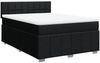 vidaXL Boxspringbett mit Matratze Schwarz 140x200 cm Stoff 3289393 Bild 3