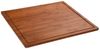 Kesper | XXL Herdabdeckplatte 56 x 50 x 4 cm | Farbe: Dunkelbraun | Material: FSC Bambus | ideal auch Schneideplatte oder Backbrett Bild 5