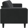 vidaXL Wohnzimmer Couch Schwarz 250 x 77 x 76 cm 3335096 Bild 5