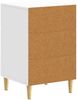 vidaXL Nachttisch Hochglanz Weiß 43 x 39,5 x 66,5 cm Holzwerkstoff 895019 Bild 5
