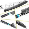 Damast Edelstahl Kochmesser 67 Lagen Profimesser Allzweckmesser Küchenmesser Extra scharfe Messer Klinge Bild 4
