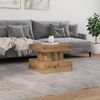 vidaXL Couchtisch Couchtisch mit LED-Leuchten Artisan-Eiche 50 x 50 x 40 cm Bild 4
