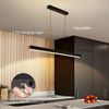 POPOLIC LED Pendelleuchte Esstisch 115cm, Dimmbare Moderne LED Pendelleuchten Mit Fernbedienung, 3000K/4500K/6000K 3 Farben, Lichter 10% -100% Helligkeit Einstellbar, Höhenverstellbar, Für Büro Esszimmer Bild 2