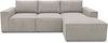DOMO. collection Ecksofa 800 021, Couch in L-Form mit Cordstoff, Modulsofa mit Taschenfederkern, Sofa, Polsterecke, Eckcouch, 273 x 172 x 85 cm (BxTxH), platin-grau Bild 2