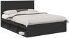 vidaXL Bettrahmen Schwarz 150 x 200 cm Massives Kiefernholz 3410993 Bild 2