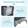 Baby Klappbarer Hochstuhl mit Verstellbarem Tablett & Tragetasche Kinderhochstuhl Babystuhl Bild 4