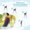 Baby Klappbarer Hochstuhl mit Verstellbarem Tablett & Tragetasche Kinderhochstuhl Babystuhl Bild 5