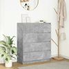 Sideboard, Kommode Betongrau 80x35x99 cm Holzwerkstoff Bild 2
