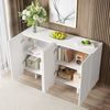 Sideboard, tropfenförmiges Sideboard mit geformten Türen und Pufferscharnier Bild 2
