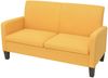 vidaXL 2-tlg. Sofagarnitur Stoff Gelb 278214 Bild 4