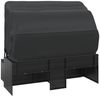vidaXL 3-Sitzer-Gartensofa mit Dach und Fußhocker Schwarz Poly Rattan 362334 Bild 5