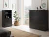 Kommode >Domenico< in Schwarz Perl - 50x101x32cm (BxHxT) Bild 5