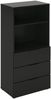 Kommode >Domenico< in Schwarz Perl - 50x101x32cm (BxHxT) Bild 3