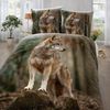 TRAUMSCHLAF Bettwäsche Wolf, Renforce, 2 teilig, tierisches Design in strapazierfähiger Qualität Bild 2