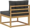 vidaXL Outdoor Mittelsofa Polyester Weiß 901538 Bild 5