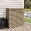 vidaXL Outdoor-Mülltonne Hellbraun 78x41x86 cm Polypropylen 364174 Bild 3