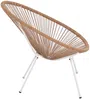 Vente-unique - ALIOS Gartensitzgruppe Harz Beige - B 82 cm x H 83,5 cm x L 72 cm Bild 4