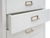Rollcontainer HWC-L49, Schubladenschrank Stahlschrank Aktenschrank, Metall 75x40x41cm 6 Schubladen ~ weiß Bild 4