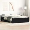 vidaXL Bettgestell ohne Matratze Schwarz Eichen-Optik 140x190 cm 3329338 Bild 1