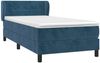 vidaXL Boxspringbett mit Matratze Dunkelblau 80x200 cm Samt 3127461 Bild 3