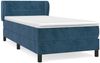 vidaXL Boxspringbett mit Matratze Dunkelblau 80x200 cm Samt 3127461 Bild 2