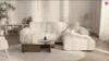 Vente-unique - SOPELANA Sofa Stoff Weiß - B 190 cm x H 78 cm x L 278 cm Bild 2