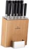 Kitano XL 13tlg. Messer-Set mit Block 12 Messer Stahl edler Holzblock Schwarz Bild 2