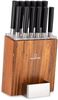 Kitano XL 13tlg. Messer-Set mit Block 12 Messer Stahl edler Holzblock Schwarz Bild 3