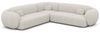 Ecksofa Altea L Form Stoff - Boucléstoff - Weiß Bild 1
