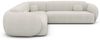 Ecksofa Altea L Form Stoff - Boucléstoff - Weiß Bild 3