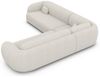 Ecksofa Altea L Form Stoff - Boucléstoff - Weiß Bild 4