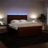 vidaXL Boxspringbett mit Matratze Rosa 180x200 cm Samt 3294705 Bild 4