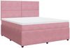 vidaXL Boxspringbett mit Matratze Rosa 180x200 cm Samt 3294705 Bild 3