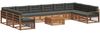 vidaXL Sofagarnituren 11 pcs Natur und Anthrazit Massivholz Akazie 3374262 Bild 2