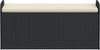 vidaXL Sitzbank mit Stauraum & Kissen Schwarz 115x51x52 cm Poly Rattan 365727 Bild 4