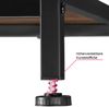 tectake Konsolentisch Beistelltisch Tacoma 100x35x80,5cm (1-St, 1 tlg), Schlanker Konsolentisch mit seitlichen Diagonalstreben Bild 4