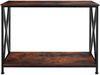 tectake Konsolentisch Beistelltisch Tacoma 100x35x80,5cm (1-St, 1 tlg), Schlanker Konsolentisch mit seitlichen Diagonalstreben Bild 2