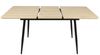 Home Collective Esstisch ausziehbar Moderner mit Metallgestell für 4 bis 6 Personen 75 cm hoch (mit integrierter Klappverlängerung für schnelles und einfaches Ausziehen), Holzoptik mit Metallbeinen, 120-160 × 80 cm (LxB), Eiche Hell Bild 3