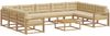 vidaXL Outdoor-Sofagarnitur mit Kissen 10 pcs Weiß und Beige 3387077 Bild 2