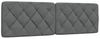 vidaXL Bett Kopfteil-Kissen Dunkelgrau 90 cm Stoff (1-tlg) Bild 4