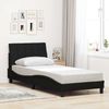 Einzelbettgestell Design für Erwachsene ohne Matratze Schwarz 90x200 cm Stoff d5101e Bild 4