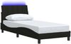 Einzelbettgestell Design für Erwachsene ohne Matratze Schwarz 90x200 cm Stoff d5101e Bild 5