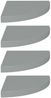 vidaXL Eck-Schweberegale 4 Stk. Grau 35x35x3,8 cm MDF 323924 Bild 2