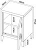 Nachtschrank Inari 2er Set Stahl Schwarz [en. casa] Bild 2