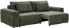Vente-unique - RICAPO Sofa Stoff Grün - B 125 cm x H 90 cm x L 266 cm Bild 5