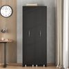 Flieks erweiterbares Bücherregal auf Rollen 51,5 × 41 × 158 cm, modulares MDF-Regal mit 4 Ebenen, flexibel links/rechts montierbar, 20 kg Tragkraft pro Fach Bild 4
