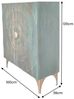 riess-ambiente Highboard GOLDEN SUNSET 120cm türkis/gold - Massivholz, 3D-Front mit Ornament (Einzelartikel, 1 St), Design Schrank mit Stauraum & Türen – ideal für Wohn- oder Esszimmer Bild 3