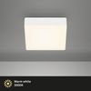 BRILONER - LED Deckenlampe rahmenlos, warmweiße Lichtfarbe, 11 Watt, 1000 Lumen, LED Lampe, Deckenleuchte, Wohnzimmerlampe, Schlafzimmerlampe, Küchenlampe, 15,7 x 15,7 x 3,6 cm, Weiß Bild 3