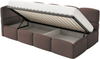 Selsey 'Cloudy' Jugendbett 90x200, Kopfteil links, Braun Bild 4